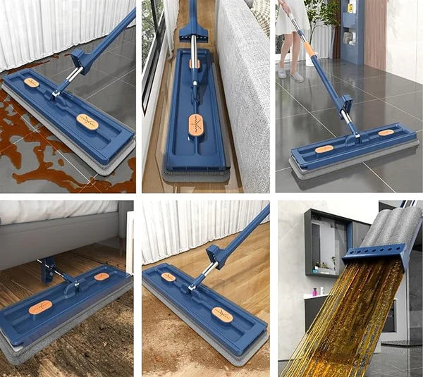 ProMop© 360° Cleaning Set + Foldable Bucket – [Includes 2 Free Refills]