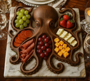 KrakenBoard™ - Rustic Octopus Charcuterie Platter