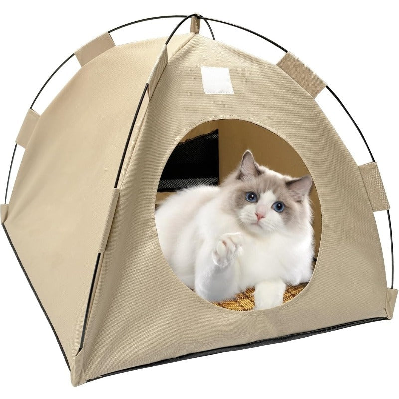 BreezyDen Pop-Up Pet Tent – Portable Hideaway for Cats and Small Dogs