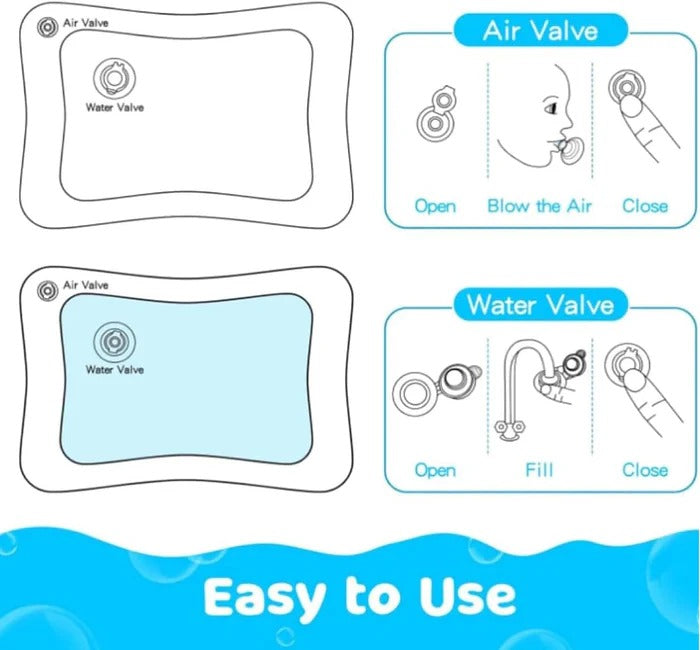 Woyun Ocean Breeze Splash Land Refreshing Water Pillow