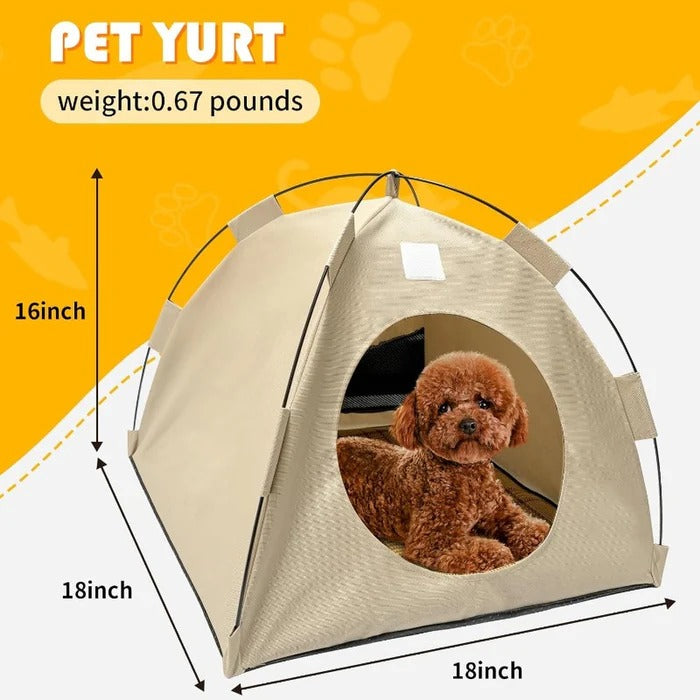 BreezyDen Pop-Up Pet Tent – Portable Hideaway for Cats and Small Dogs