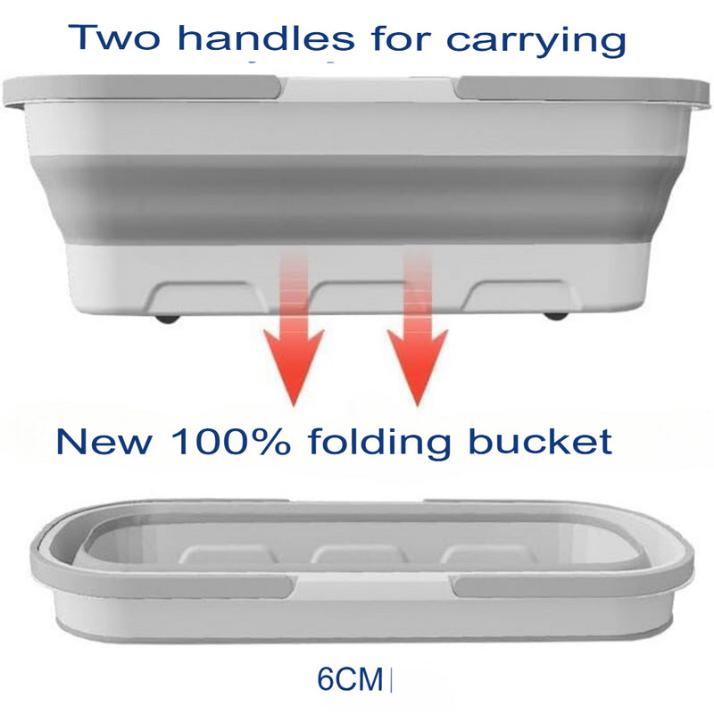 ProMop© 360° Cleaning Set + Foldable Bucket – [Includes 2 Free Refills]